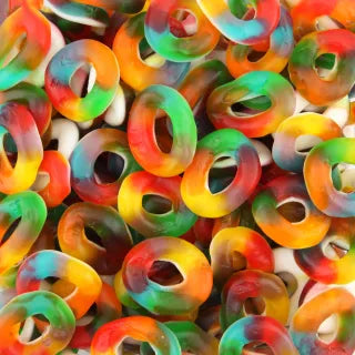 Glatte mehrfarbige Ringe