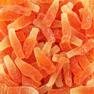Flaschen mit süßer Orangenlimonade