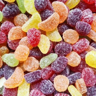 Verschiedene Fruchtgele